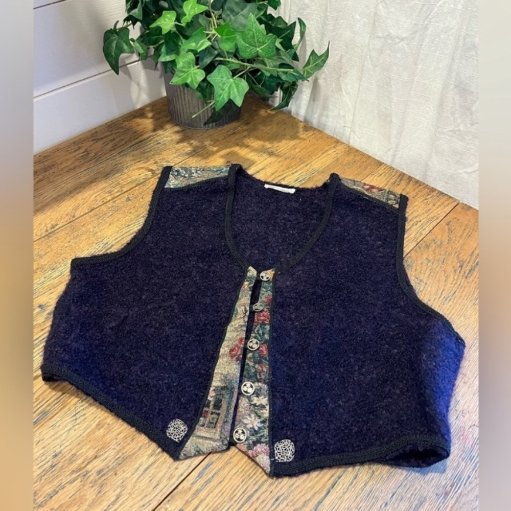 Beautiful WOOL Bolero LE BLANC MOUTON 🐑 size L vest